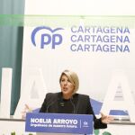 La alcaldesa de Cartagena y candidata del PP, Noelia Arroyo