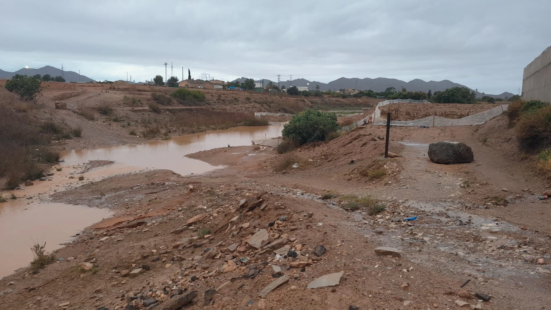 Rambla de El Albujón, en el término municipal de Cartagena