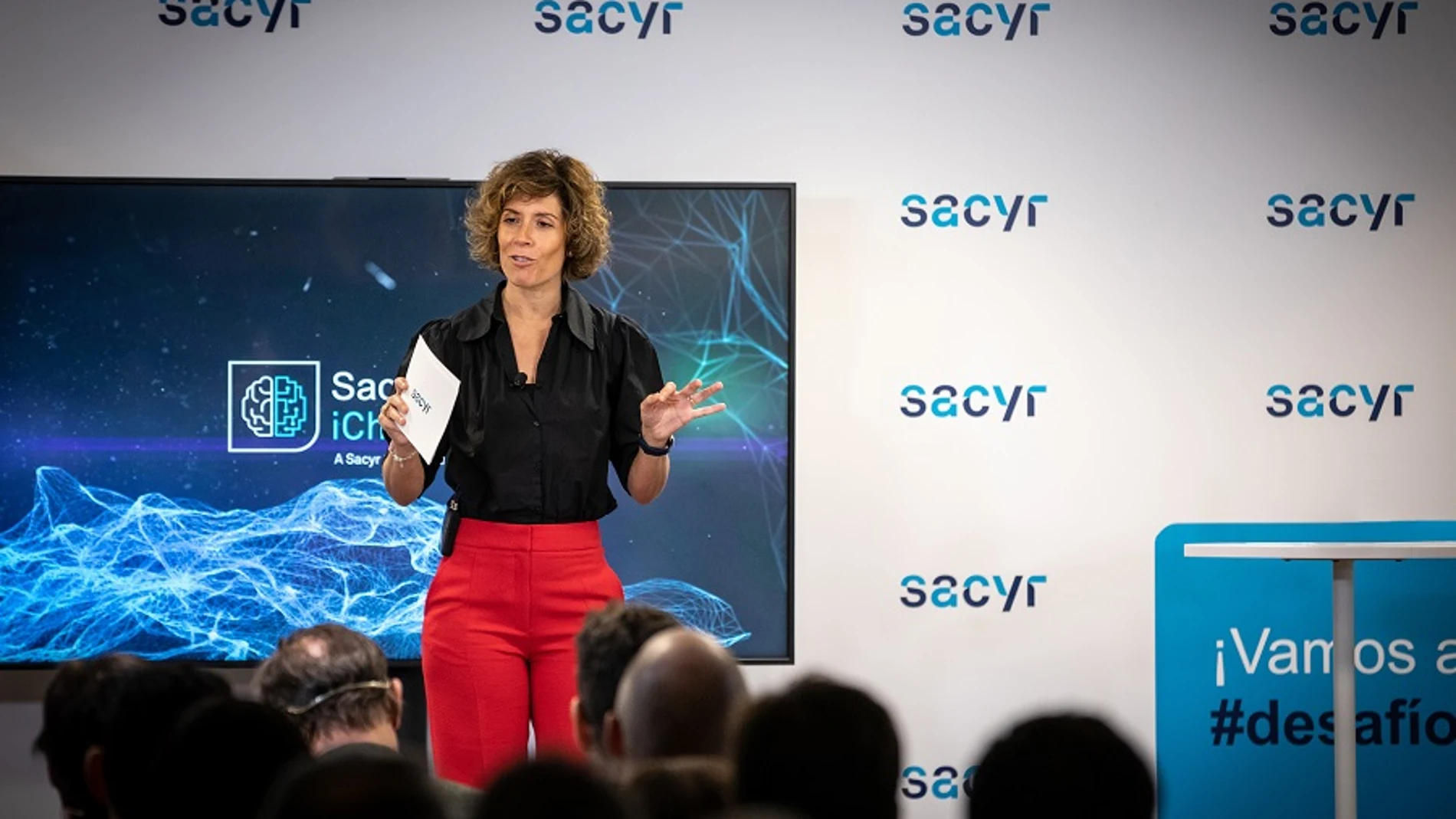 Marta Gil, directora general de Estrategia, Innovación y Sostenibilidad de Sacyr, durante la presentación de los nominados de la edición del año pasado.