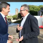 Carlos Mazón, presidente de la Diputación, y Toni Pérez, alcalde de Benidorm.