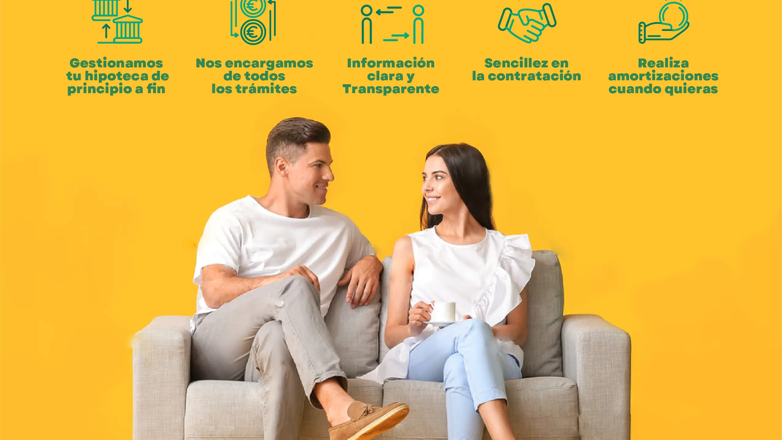 Cartel informativo de la hipoteca &quot;Tu primera casa&quot; de Caja Rural del Sur