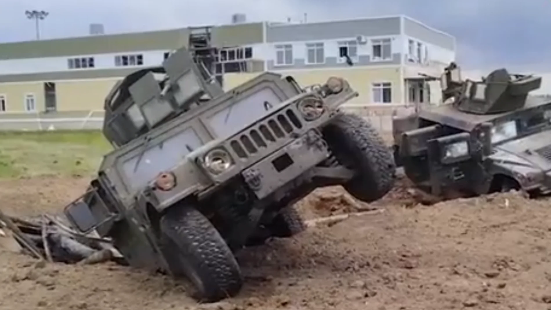 Un vehículo militar de EEUU en territorio ruso