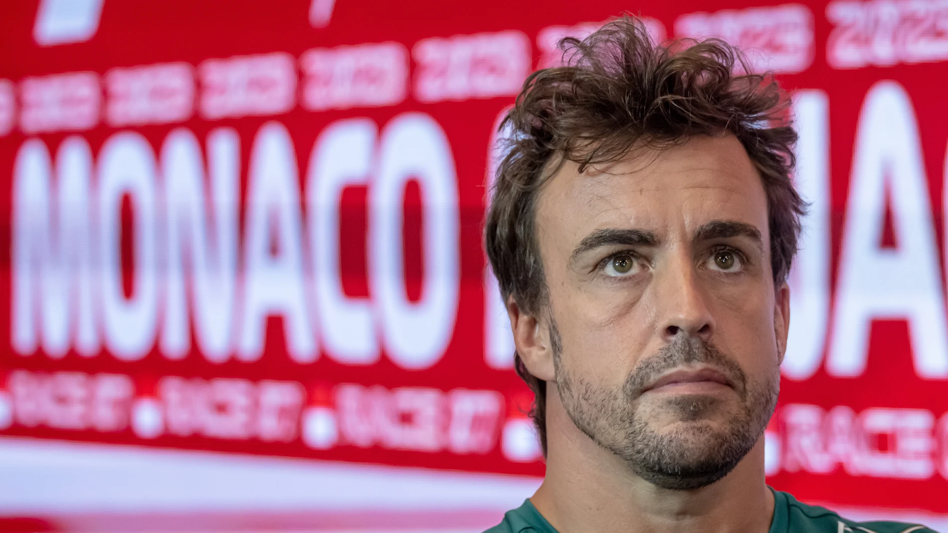 Monaco (Monaco), 25/05/2023.- Spanish Formula One driver Fernando Alonso of Aston Martin during the Drivers' press conference for the Formula One Grand Prix of Monaco at the Circuit de Monaco in Monte Carlo, Monaco, 25 May 2023. The Formula One Grand Prix of Monaco takes place on 28 May 2023. (Fórmula Uno) EFE/EPA/CHRISTIAN BRUNA