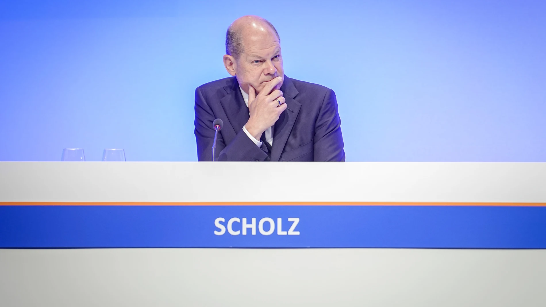 22 May 2023, Berlin: German Chancellor Olaf Scholz takes part in the Business Day 2023 "Values, Prosperity, Cohesion" of the Economic Council of the Christian Democratic Union of Germany (CDU). Photo: Kay Nietfeld/dpa 22/05/2023 ONLY FOR USE IN SPAIN