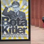 Uno de los carteles que se puede ver por las calles leonesas