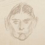 Un autorretrato de Franz Kafka