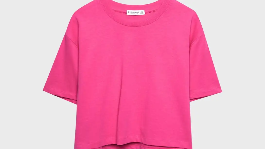 Camiseta crop heavy cotton