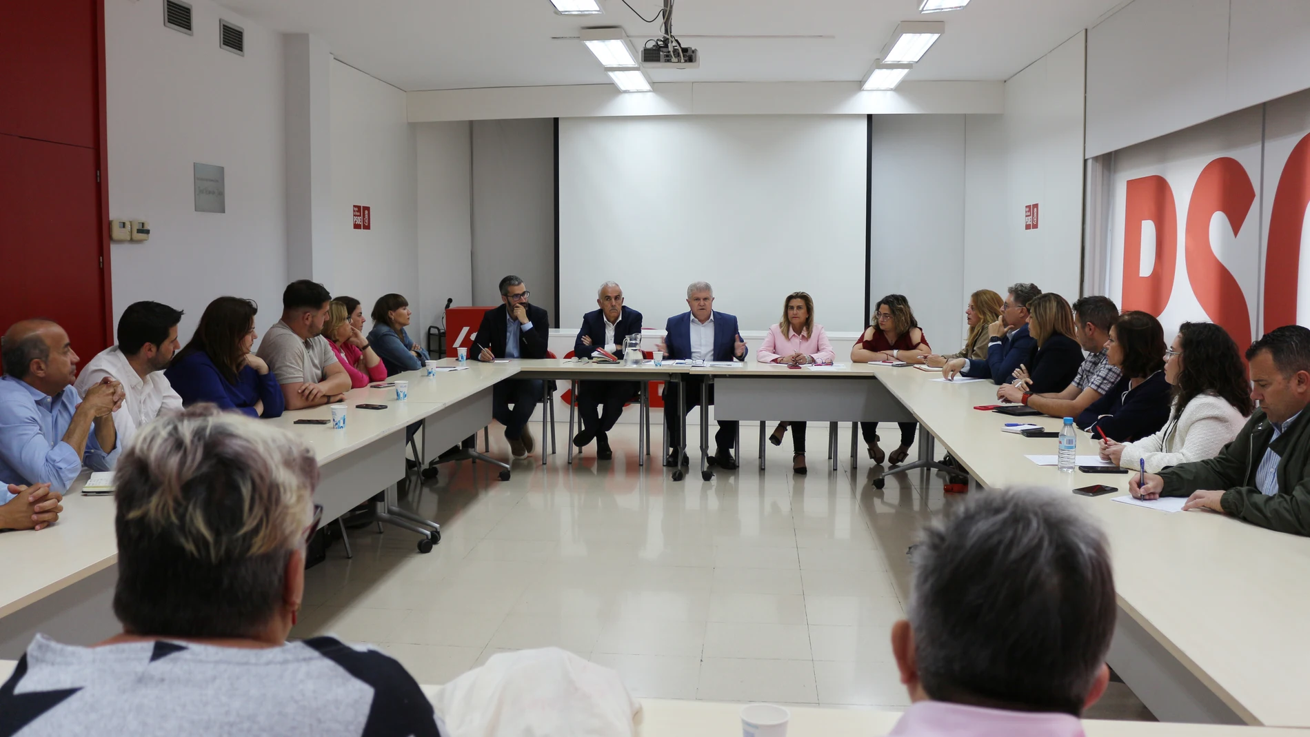 El PSRM-PSOE, durante la Comisión Ejecutiva Regional