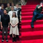 La semana pasada se filtraron fotografías en las que se observa a Shotaro con un grupo de jóvenes posando en las escalinatas de la residencia del primer ministro
