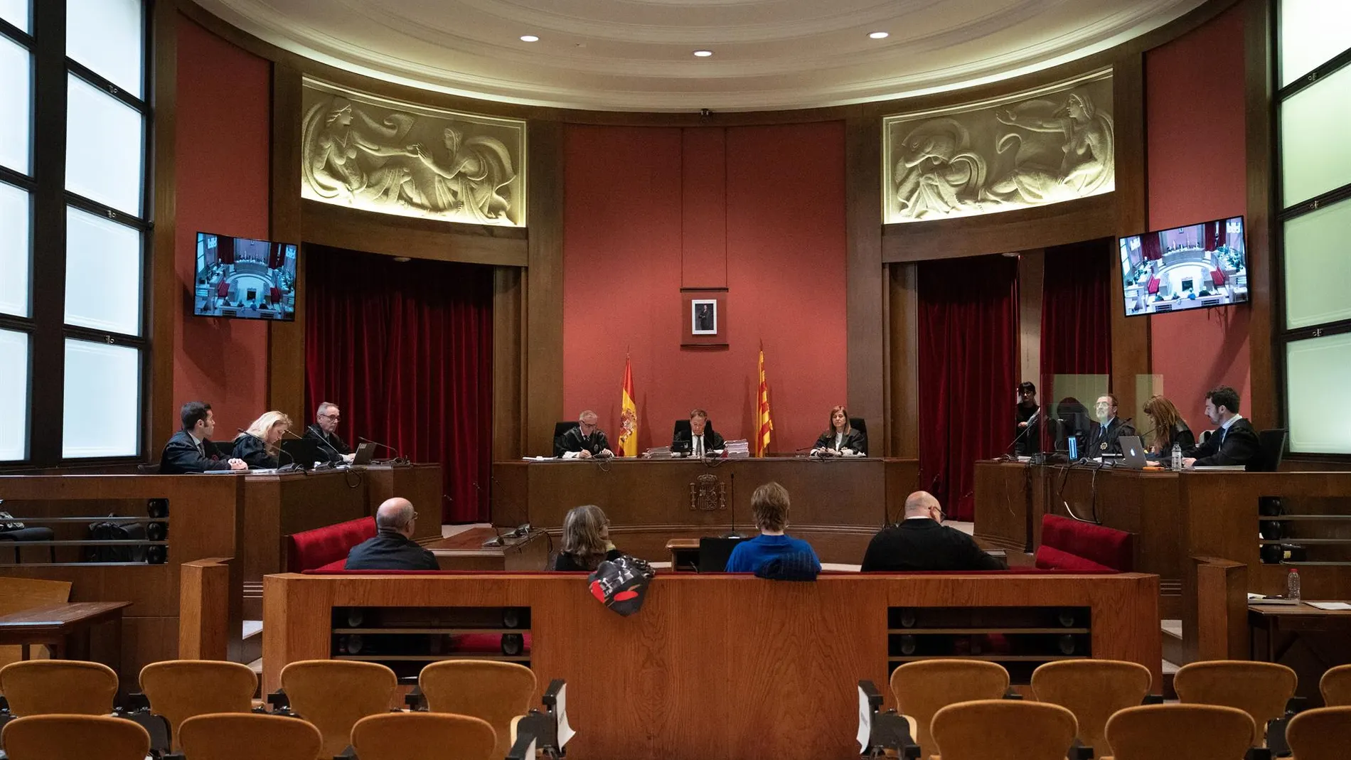 Imagen del juicio, en la Audiencia de Barcelona
