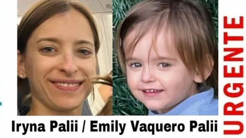 Iryna Pali y su hija Emily