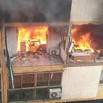 Imagen de la vivienda que ha sufrido la explosión