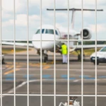 maintenance-aircraft-tarmac-behind-barrier-nantes-france-april-plane-company-hop-airport-nantes-france