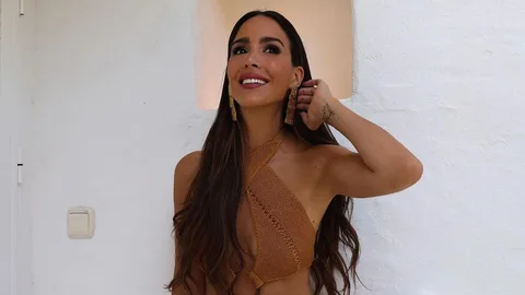 Rocío Osorno con vestido de Zara.