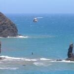 Rescate en helicóptero en las costas de Almería