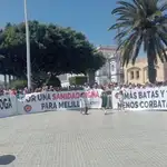 Concentración de médicos en Melilla