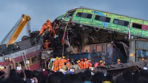 INDIA ODISHA BALASORE TRAIN COLLISION AFTERMATH
