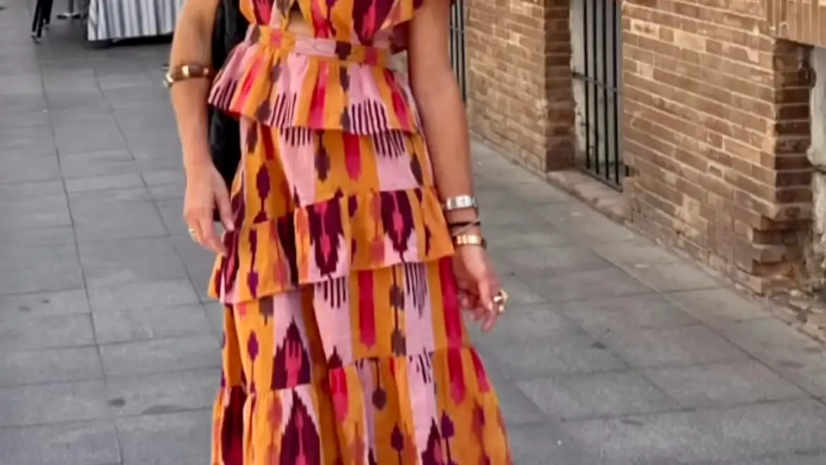 Vestido de volantes 