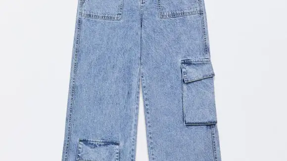 Pantalón denim cargo