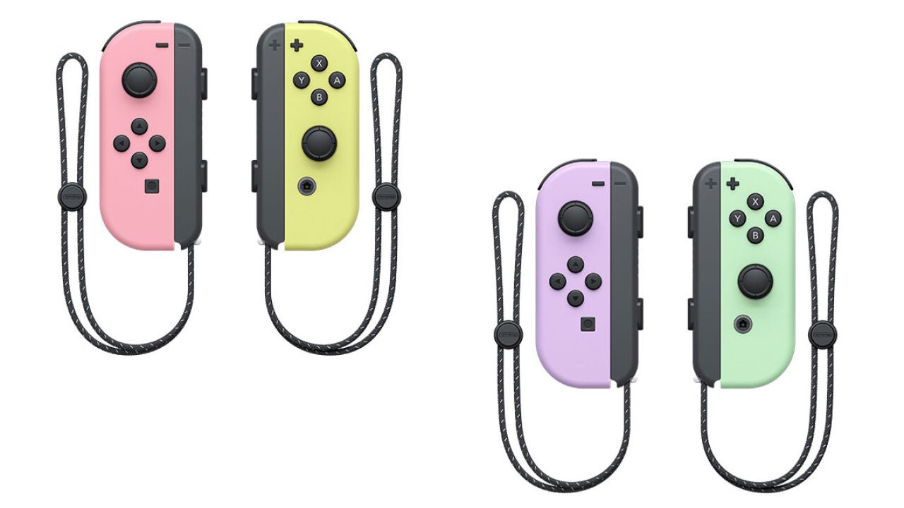 Nintendo presenta los JoyCons para Switch en colores pastel que no