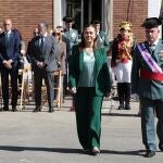 Barcones y Luis del Castillo durante el acto central en León con motivo de los 179 años de la Guardia Civil