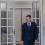 El presidente del Gobierno, Pedro Sánchez, a su llegada para recibir al primer ministro del Reino de Suecia, en el Palacio de la Moncloa, a 5 de junio de 2023, en Madrid (España