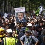 Manifestación en París contra la reforma de las pensiones de Macron