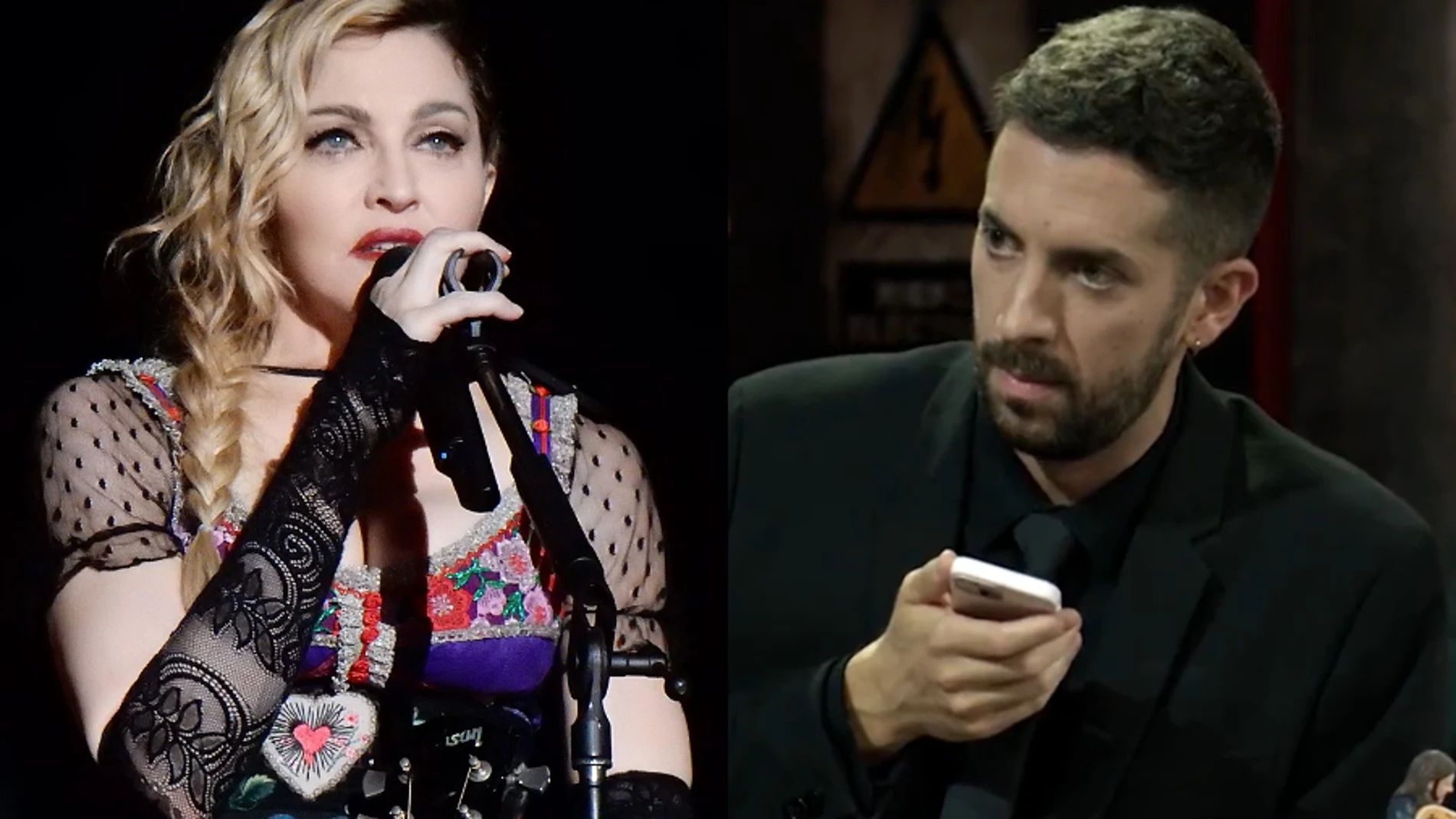 Madonna y David Broncano, presentador de 'La Resistencia'