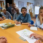 Yolanda Díaz visita el Parque de Doñana y se reúne con ecologistas y agricultores
