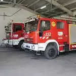 Camiones de bomberos de la Diputación de Salamanca