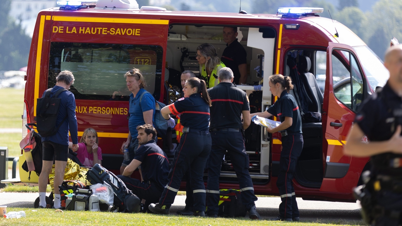 A man armed with a knife stabs four children and an adult in a park in France