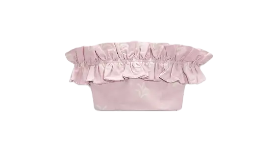 Top crop con lino bordados