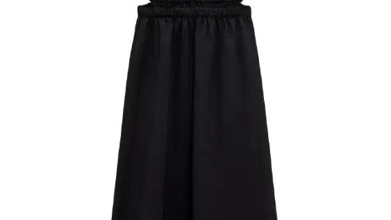 Vestido midi cut out con lino