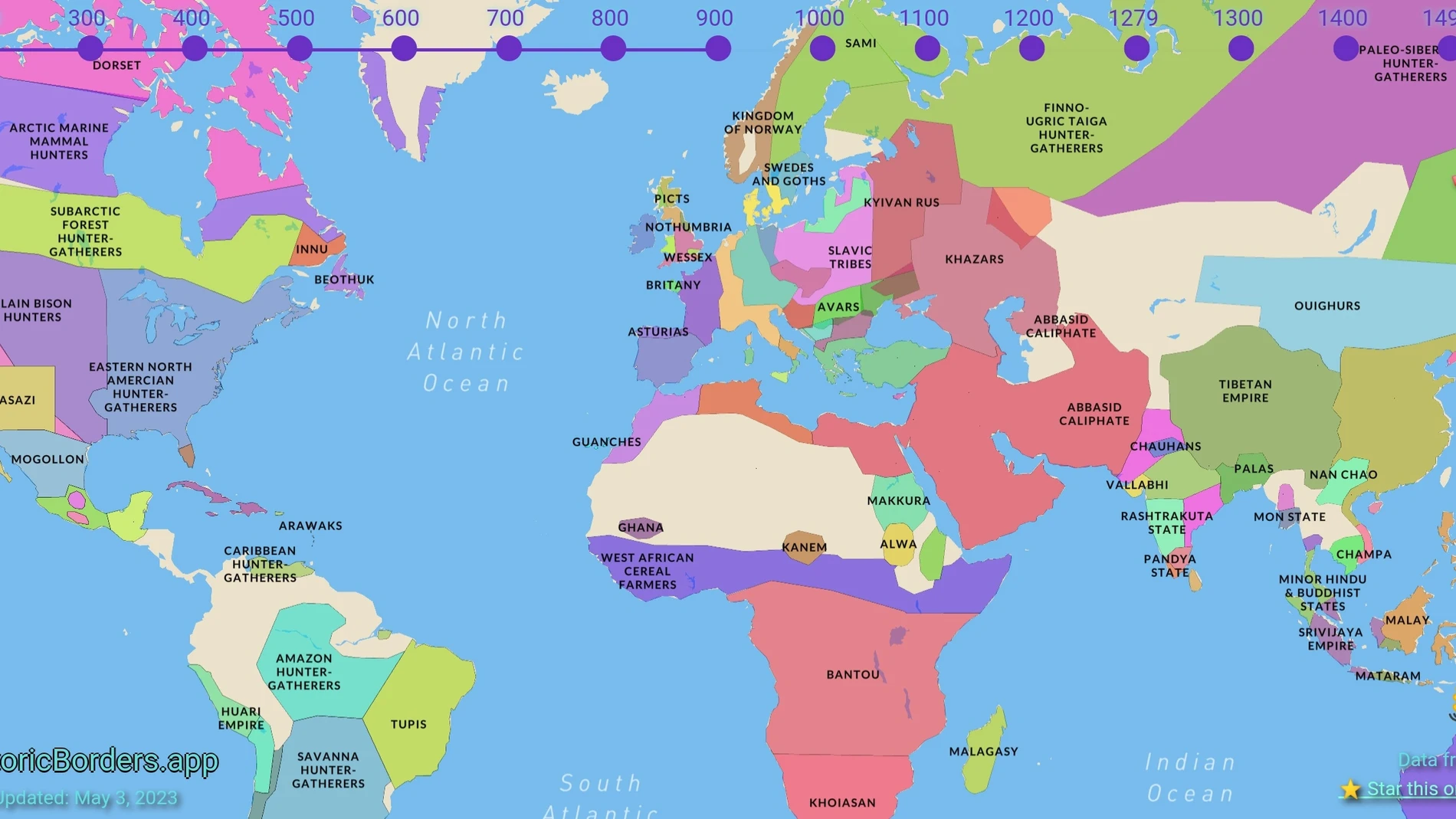 Mapa interactivo fronteras