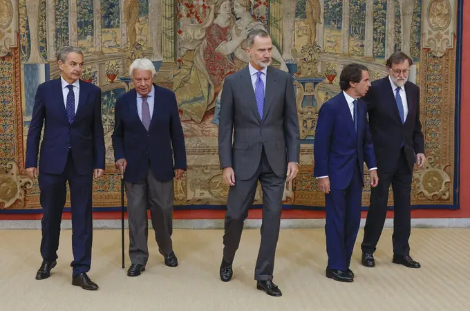 El Rey coincide con los cuatro expresidentes de España