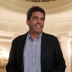 El candidato del PP a la Presidencia de la Generalitat valenciana, y ganador de las elecciones, Carlos Mazón