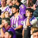 Aficionados del Real Valladolid en el último partido de Liga