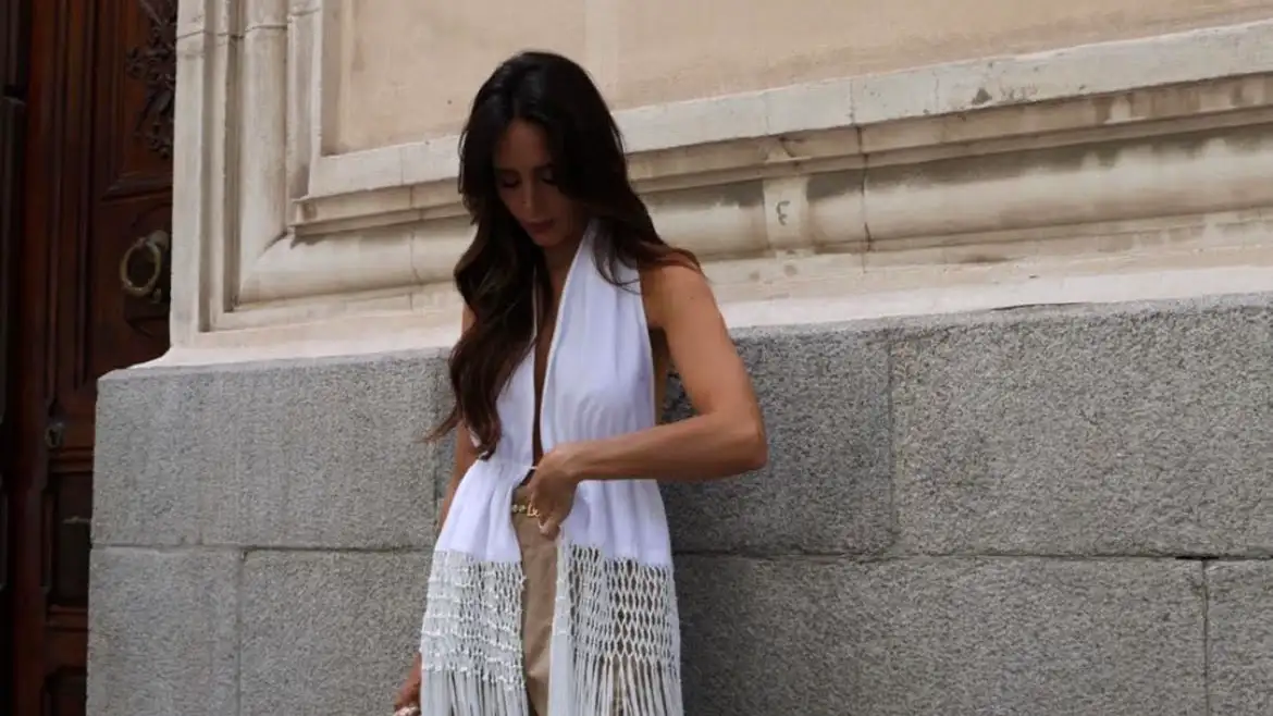 Rocío Osorno con conjunto de Zara.