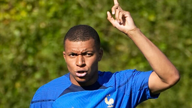 Kylian Mbappé, con la selección francesa