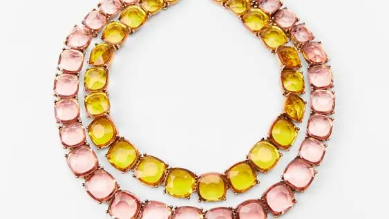 Collar resina de colores 