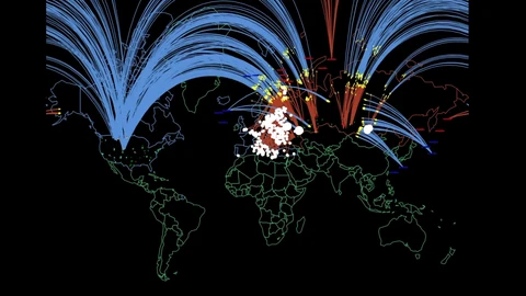 Simulación de las primeras horas de una guerra nuclear