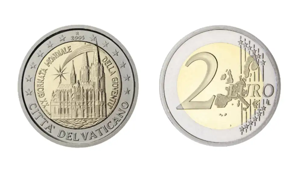 Esta moneda conmemora la XX celebración del Día Mundial de la Juventud