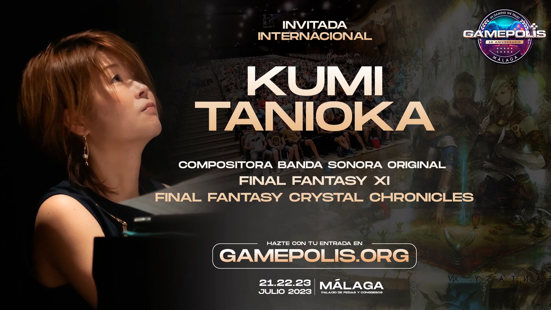 Kumi Tanioka actuará por primera vez en España en el 10º aniversario de Gamepolis