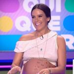 Cristina Pedroche luce embarazo en el plató de 'Zapeando'