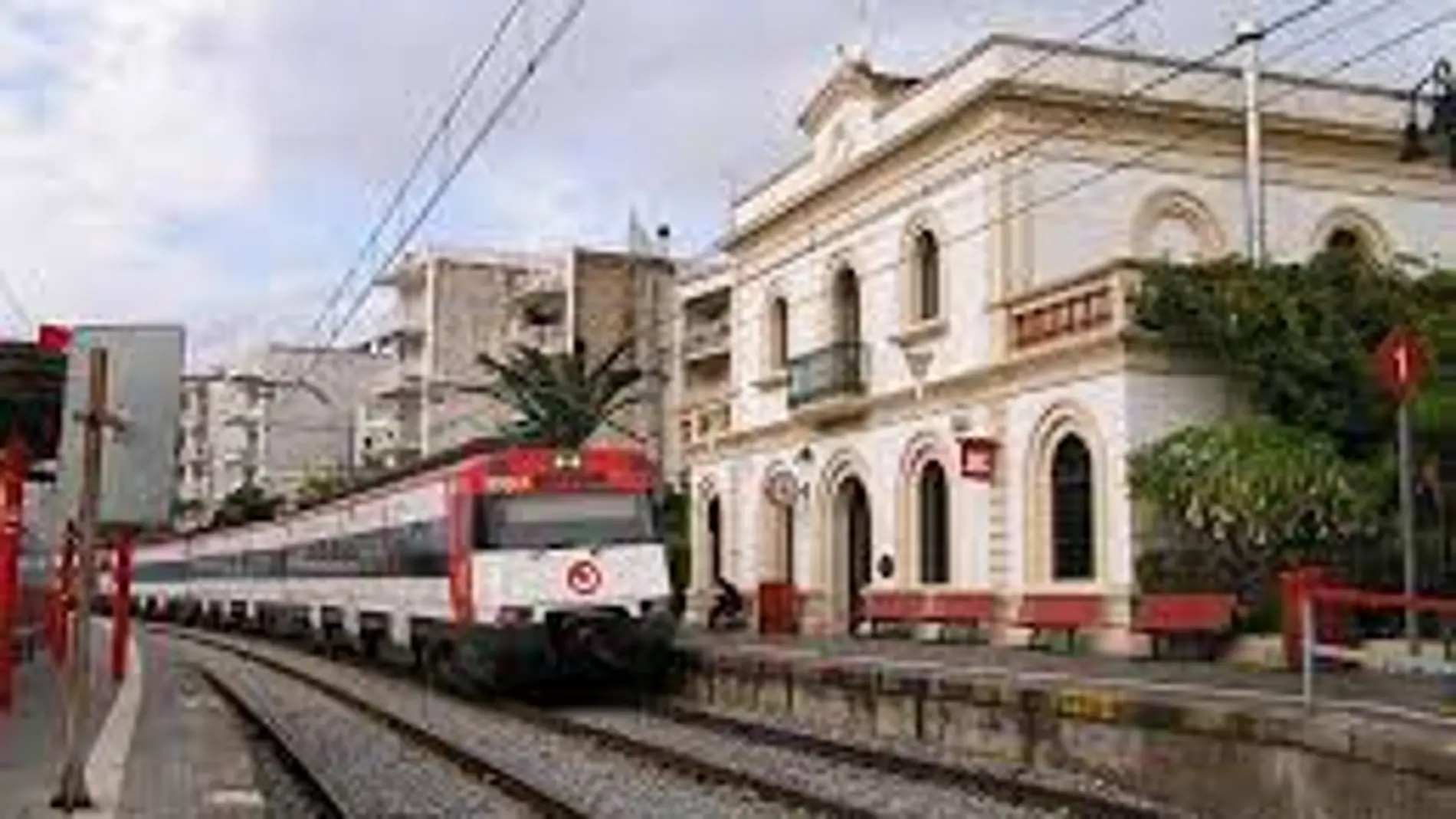 Estación de Cercanías en Sant Pol de Mar 