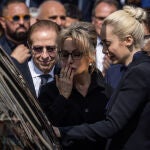 Marina Berlusconi en el funeral de su padre, Silvio Berlusconi