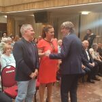 Carlos Martínez, reelegido alcalde de Soria en un acto en el que estuvo presente la delegada Virginia Barcones