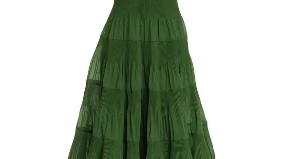 Vestido verde maxi