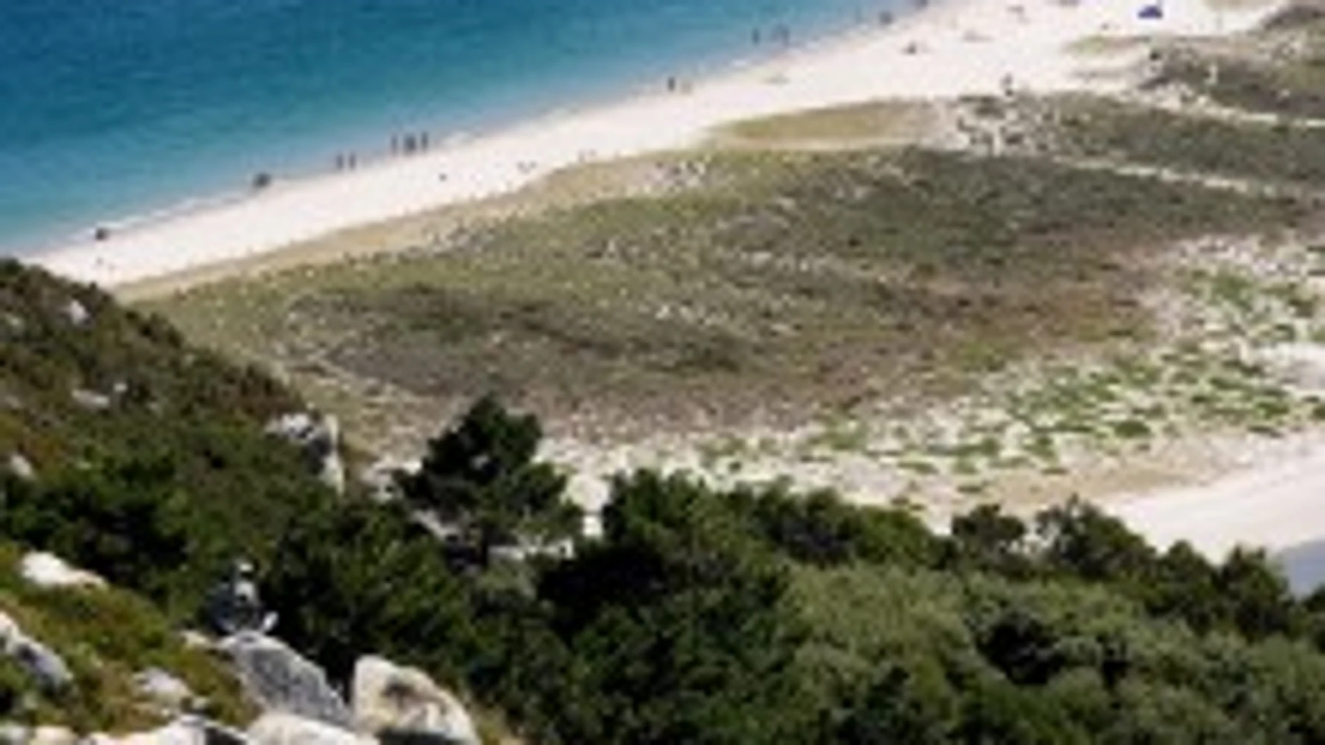 Imagen aérea de la Playa de Rodas