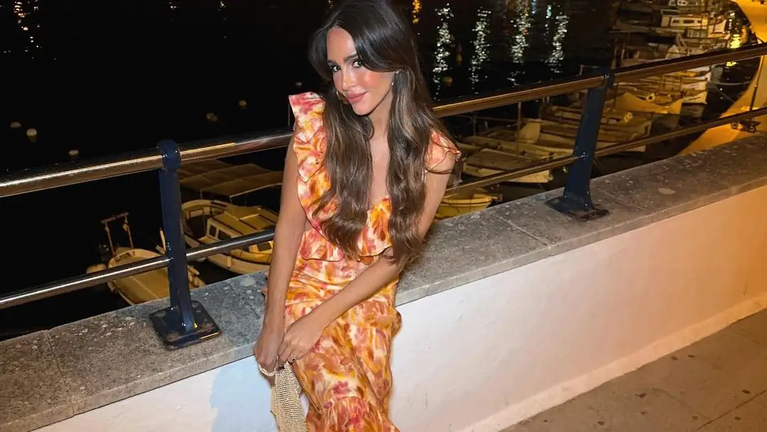 Rocío Osorno con vestido de Zara.